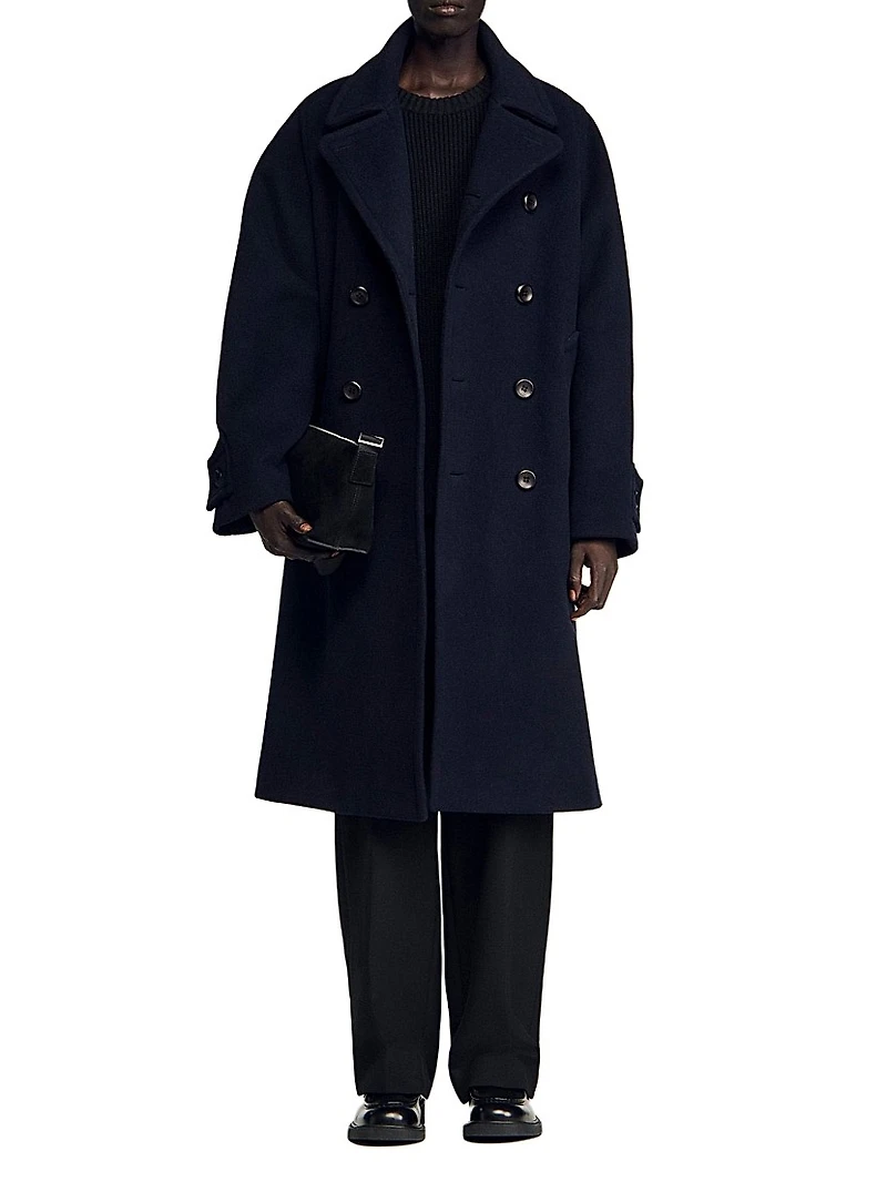 Double-Breasted Wool Coat