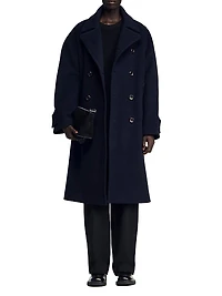 Double-Breasted Wool Coat