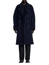 Double-Breasted Wool Coat