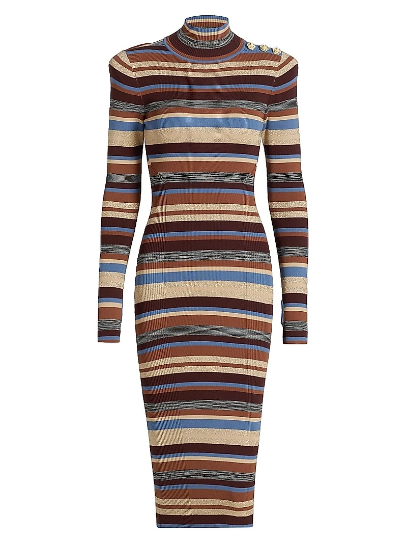 Larelle Striped Midi Sweaterdress