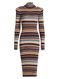 Larelle Striped Midi Sweaterdress