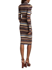 Larelle Striped Midi Sweaterdress
