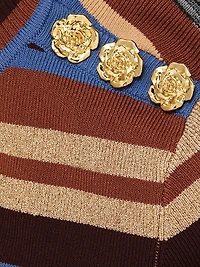 Larelle Striped Midi Sweaterdress