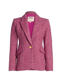 Chamberlain Herringbone Wool-Blend Single-Breasted Blazer