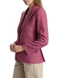 Chamberlain Herringbone Wool-Blend Single-Breasted Blazer