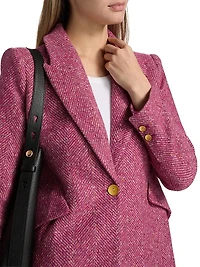 Chamberlain Herringbone Wool-Blend Single-Breasted Blazer
