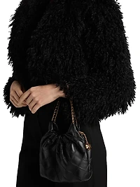 Aura Faux-Fur Cropped Coat