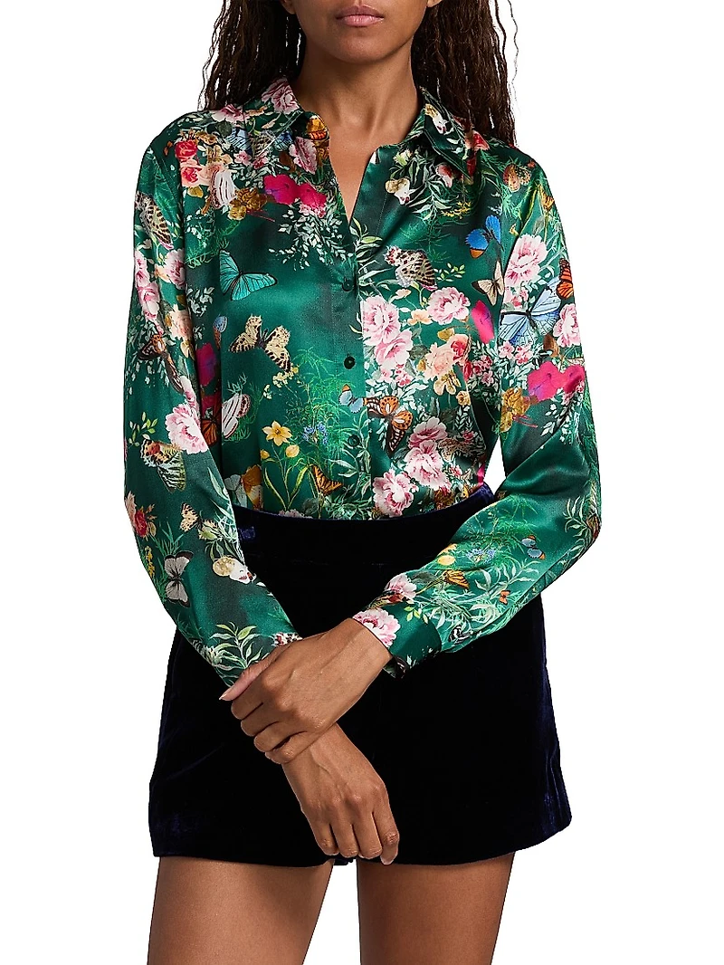 Tyler Floral Silk Shirt