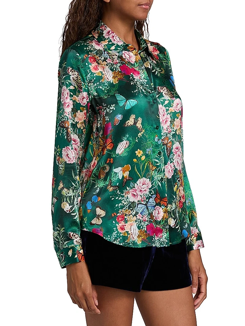 Tyler Floral Silk Shirt