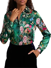 Tyler Floral Silk Shirt