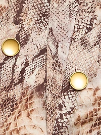 Colin Snake Silk Double-Breasted Blazer