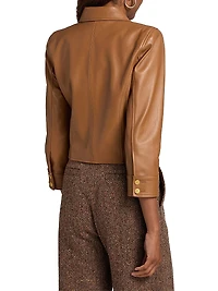 Kumi Leather Cropped Jacket
