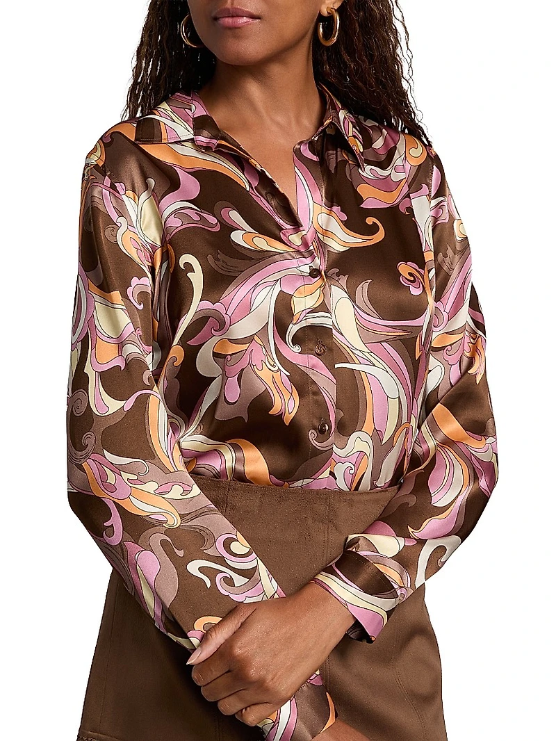 Tyler Swirl Silk Shirt