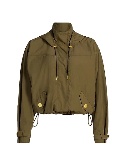 Geovana Hooded Windbreaker