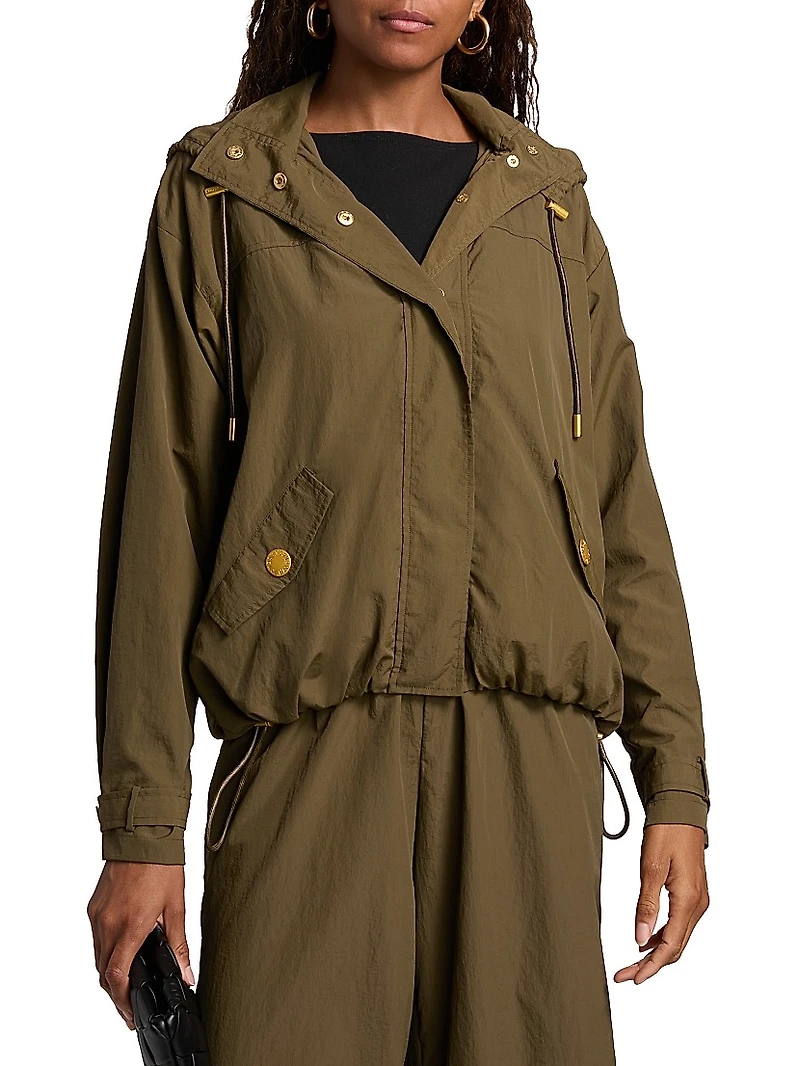 Geovana Hooded Windbreaker