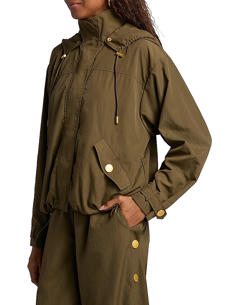 Geovana Hooded Windbreaker