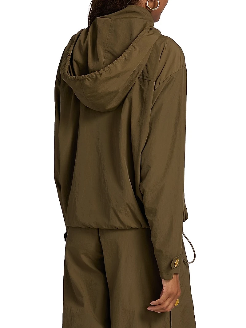 Geovana Hooded Windbreaker
