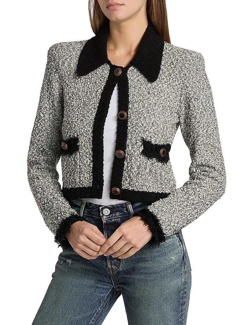 Arielle Bouclé Cotton-Blend Jacket