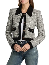 Arielle Bouclé Cotton-Blend Jacket