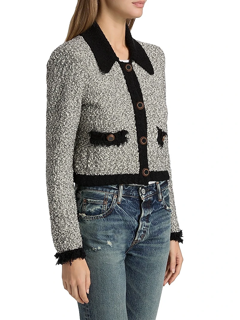 Arielle Bouclé Cotton-Blend Jacket