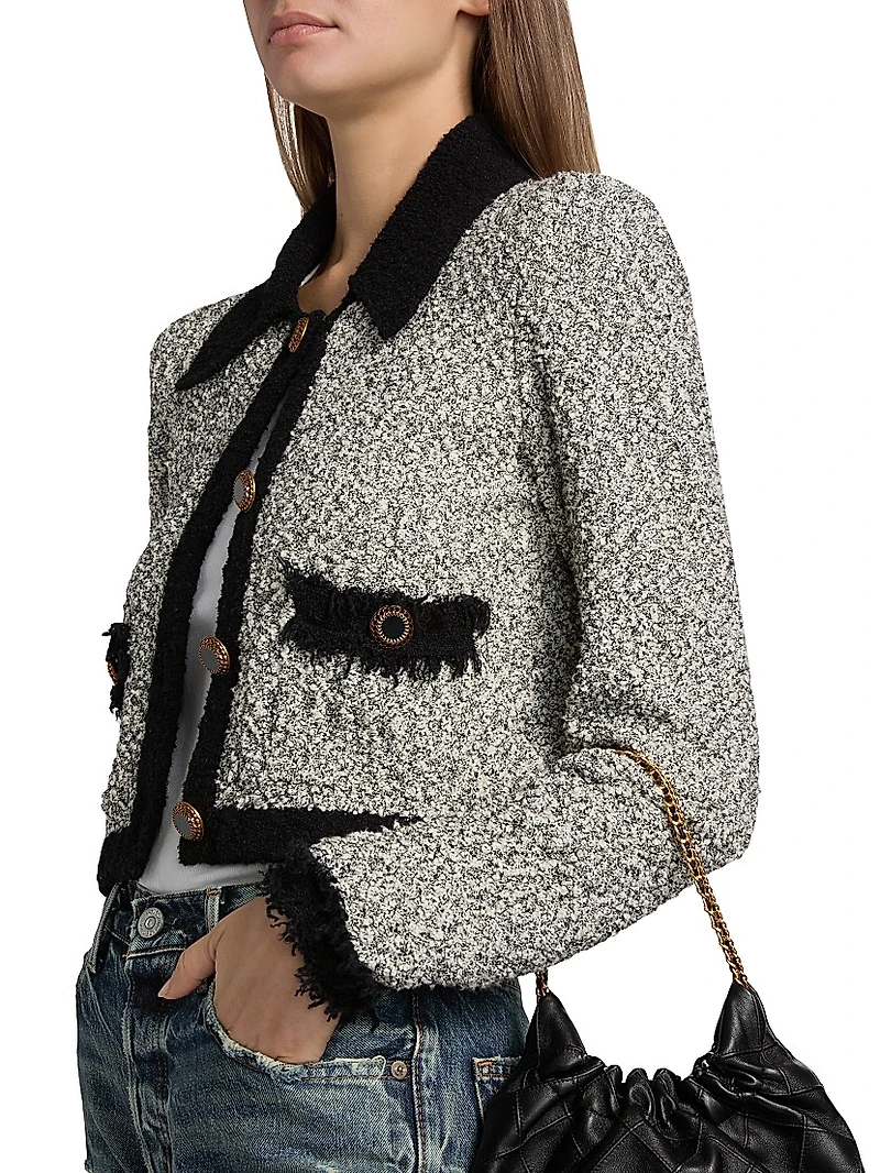 Arielle Bouclé Cotton-Blend Jacket