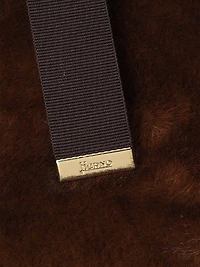 Melange Faux-Fur Blouson Jacket