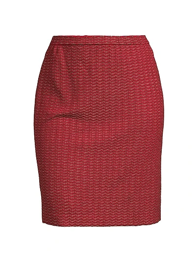 Plus Textured Stitch Knit Knee-Length Skirt