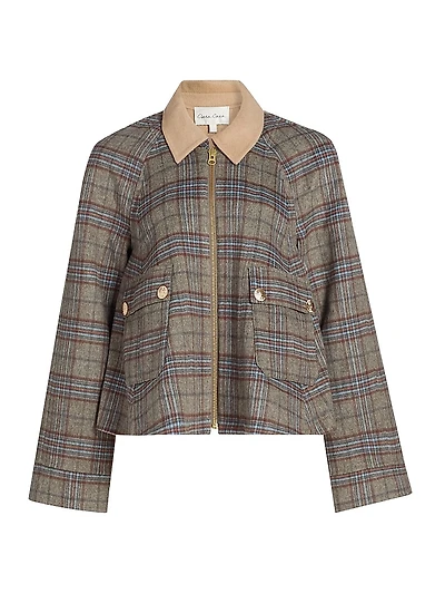 Andrew Plaid Wool-Nylon Jacket