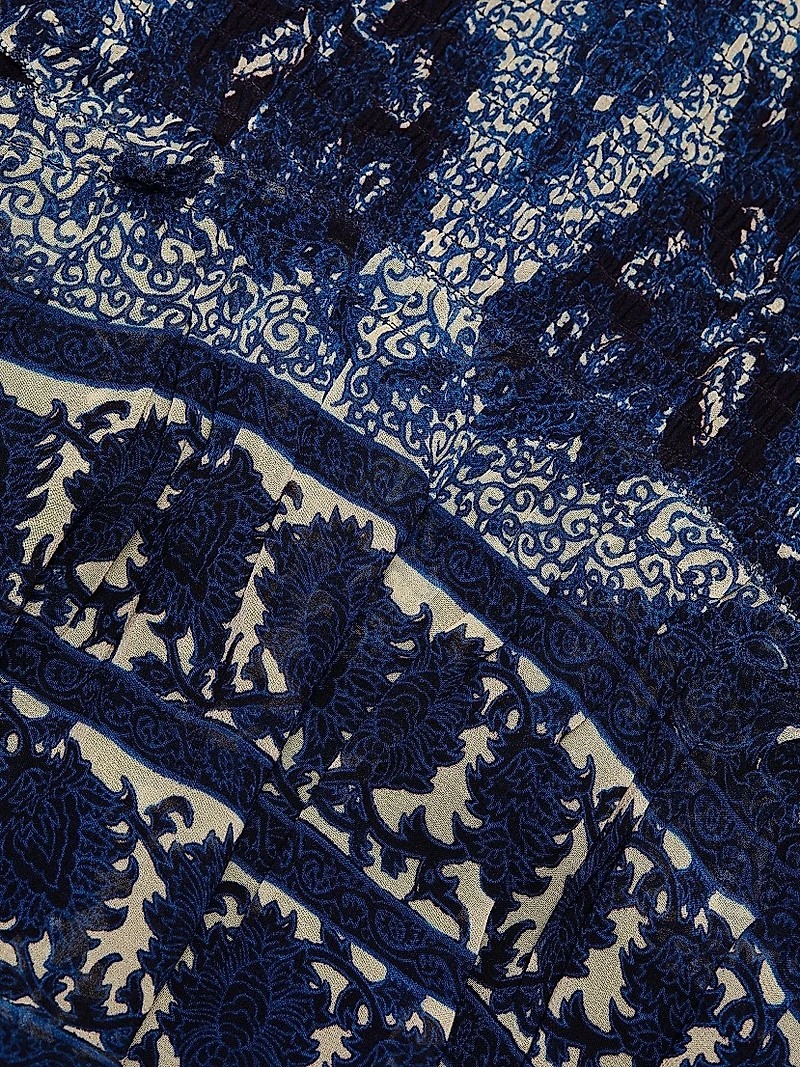 Viola Scrollwork Print Minidress