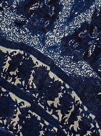 Viola Scrollwork Print Minidress