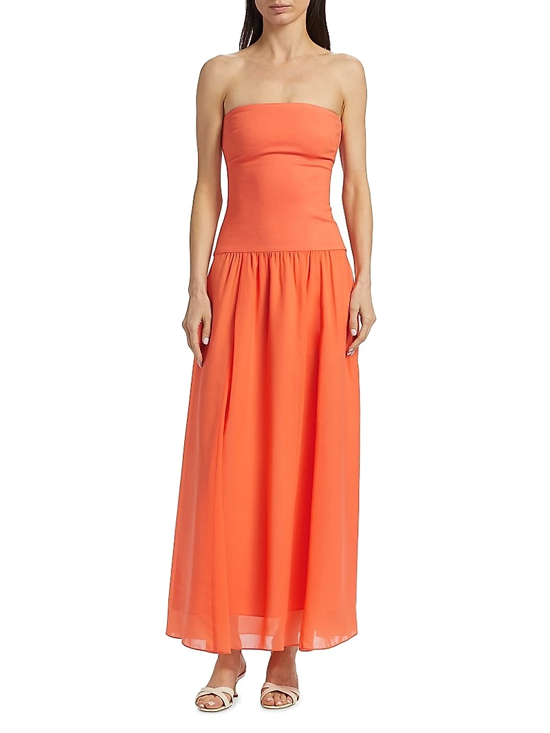 Bari Strapless Midi-Dress