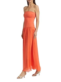 Bari Strapless Midi-Dress