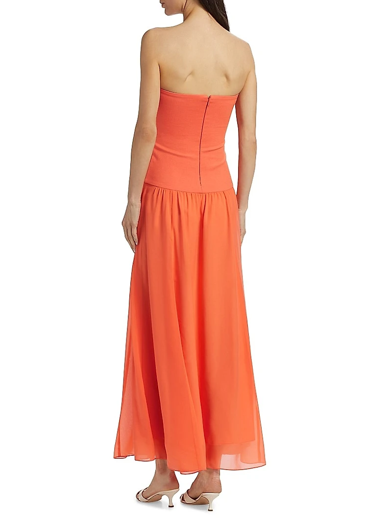 Bari Strapless Midi-Dress