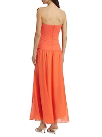 Bari Strapless Midi-Dress
