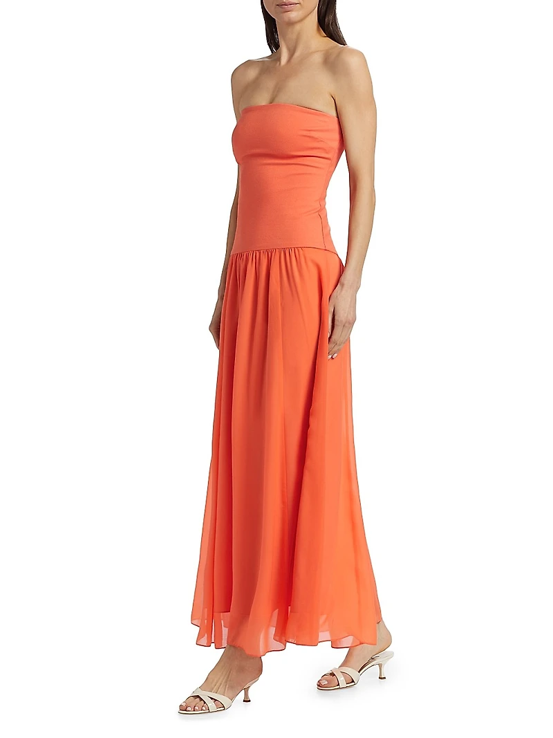 Bari Strapless Midi-Dress