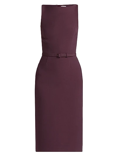 Annette Wool-Silk Sheath Dress