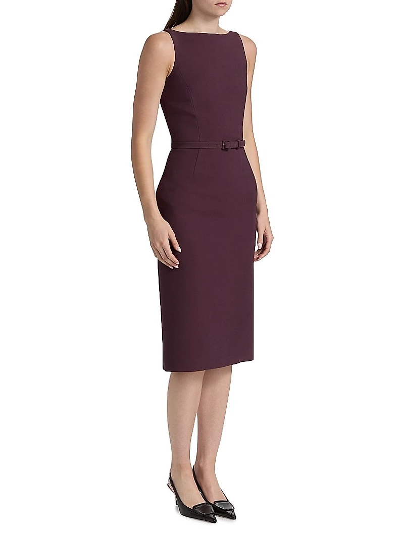 Annette Wool-Silk Sheath Dress