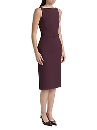 Annette Wool-Silk Sheath Dress