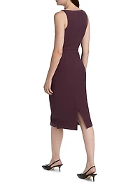 Annette Wool-Silk Sheath Dress