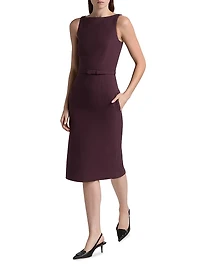 Annette Wool-Silk Sheath Dress