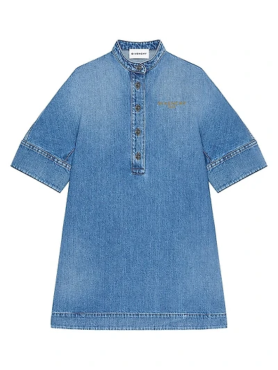 Shirt Dress Washed Denim