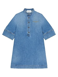 Shirt Dress Washed Denim