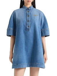 Shirt Dress Washed Denim