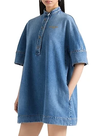 Shirt Dress Washed Denim