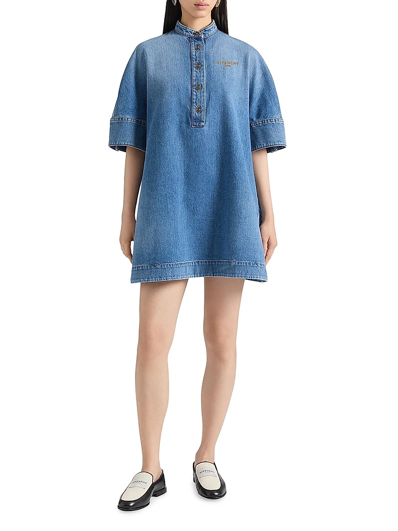 Shirt Dress Washed Denim