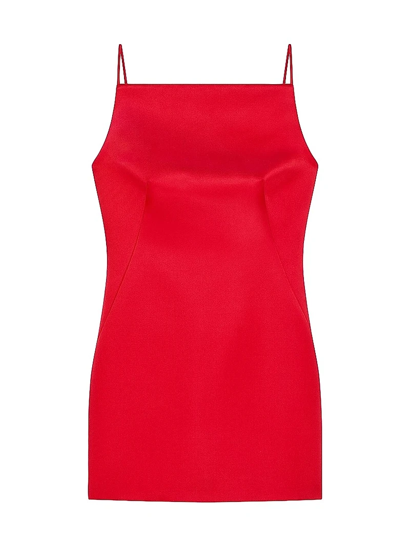 Mini Straps Dress in Satin