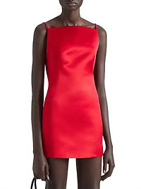 Mini Straps Dress in Satin