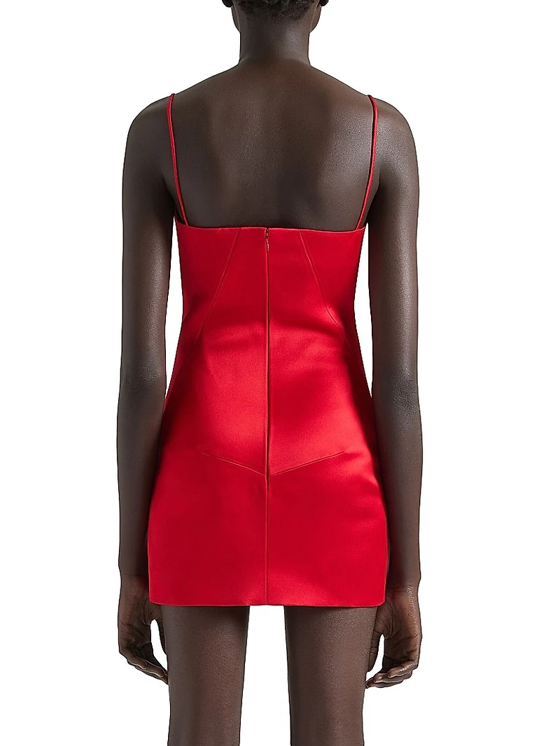 Mini Straps Dress in Satin