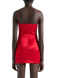 Mini Straps Dress in Satin