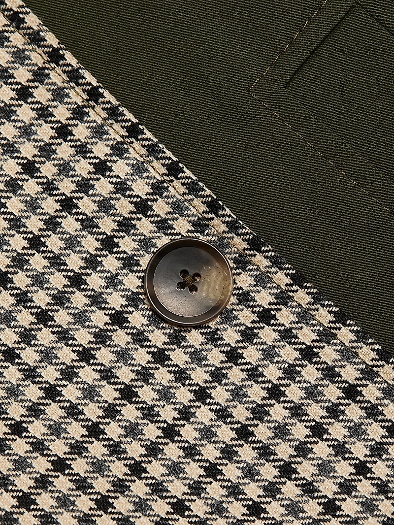 Walton Gingham Cotton Double-Breasted Jacket